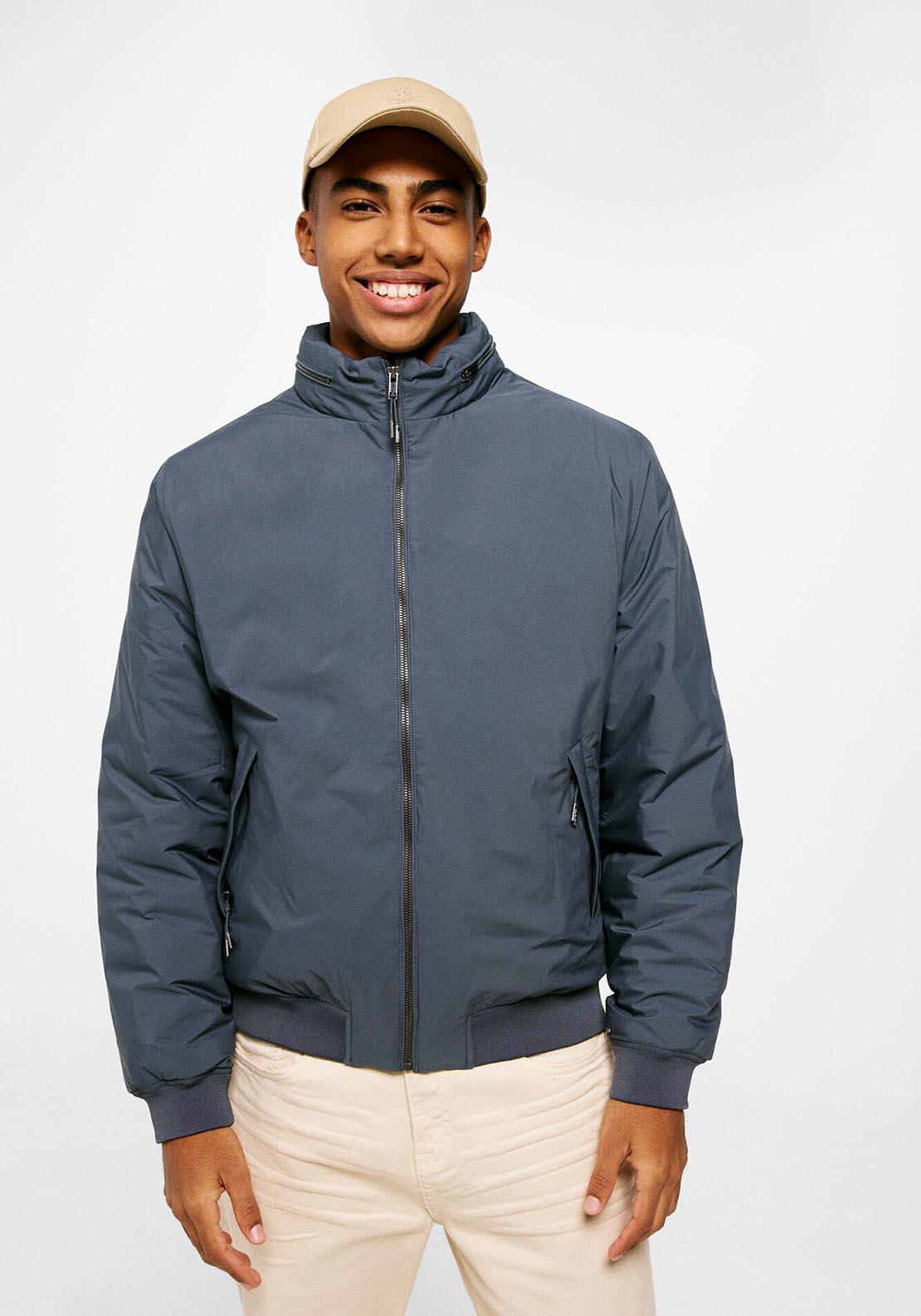 Springfield Technical quilted jacket - Blue 2 Shaws Department Stores