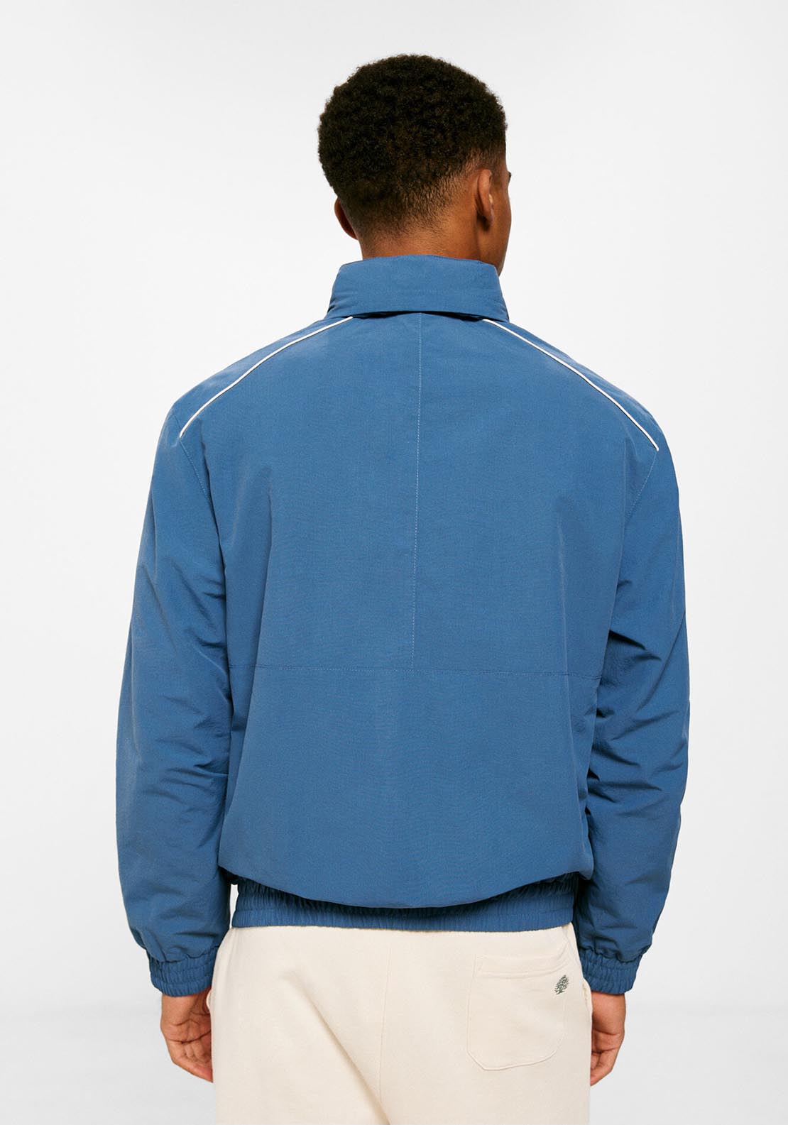 Springfield Colour block jacket - Blue 4 Shaws Department Stores