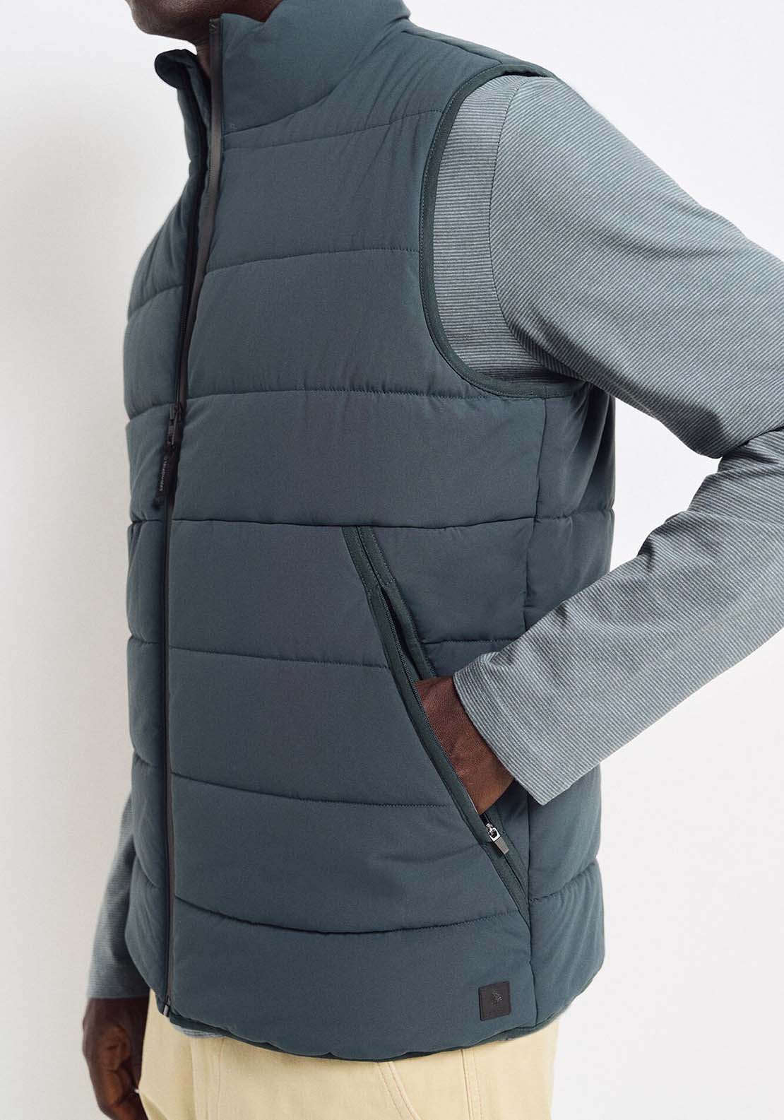 Springfield Quilted gilet - Blue 4 Shaws Department Stores