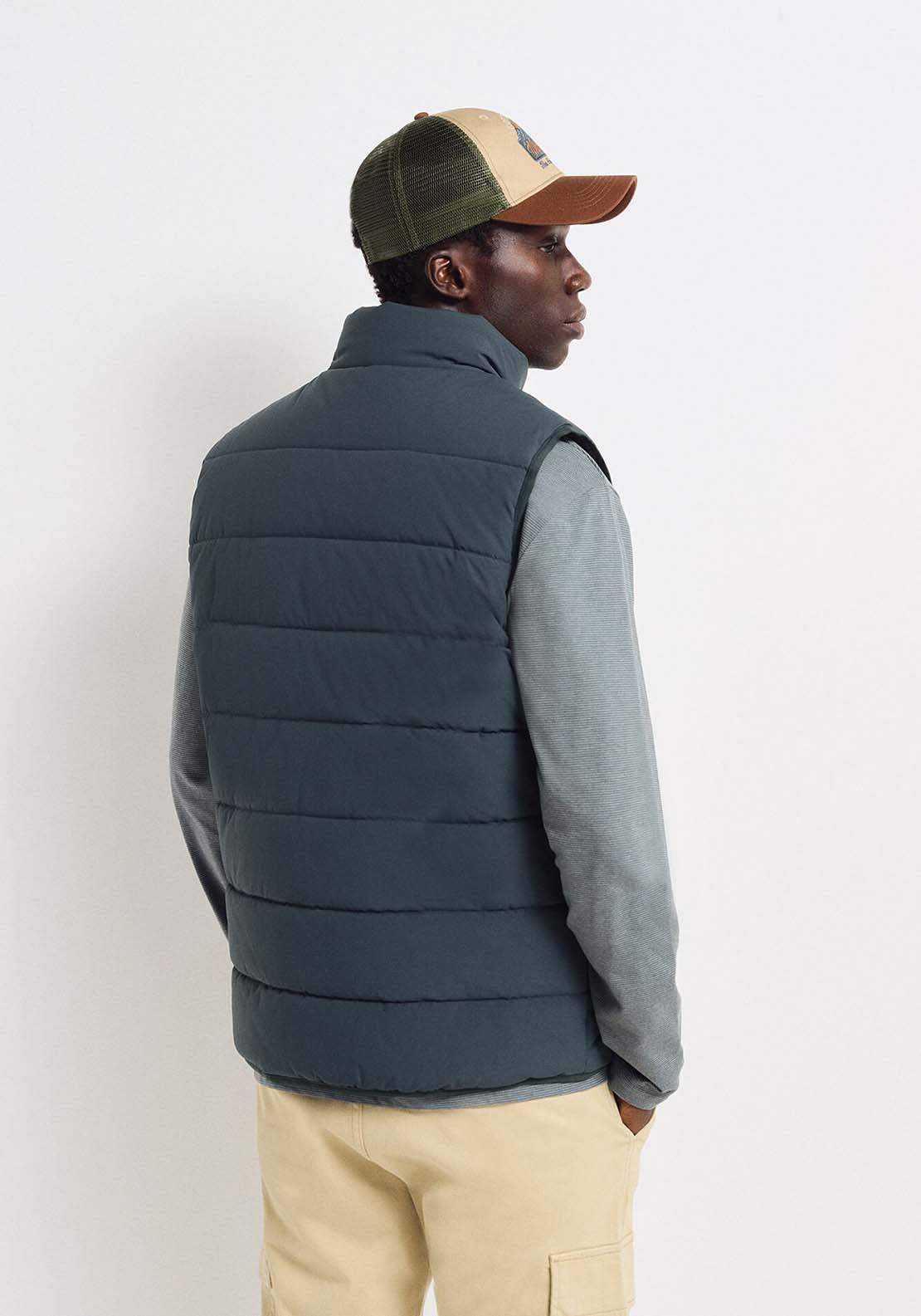 Springfield Quilted gilet - Blue 3 Shaws Department Stores