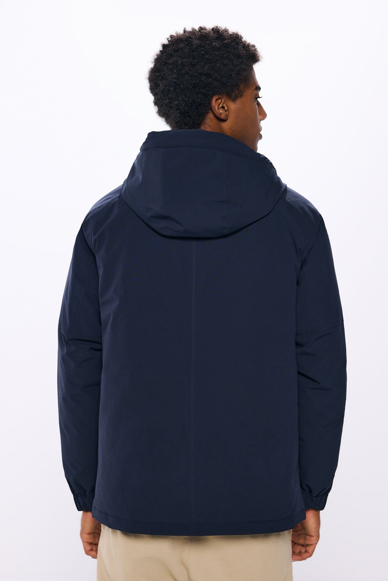 Springfield Short Padded Thermal Parka - Blue 3 Shaws Department Stores