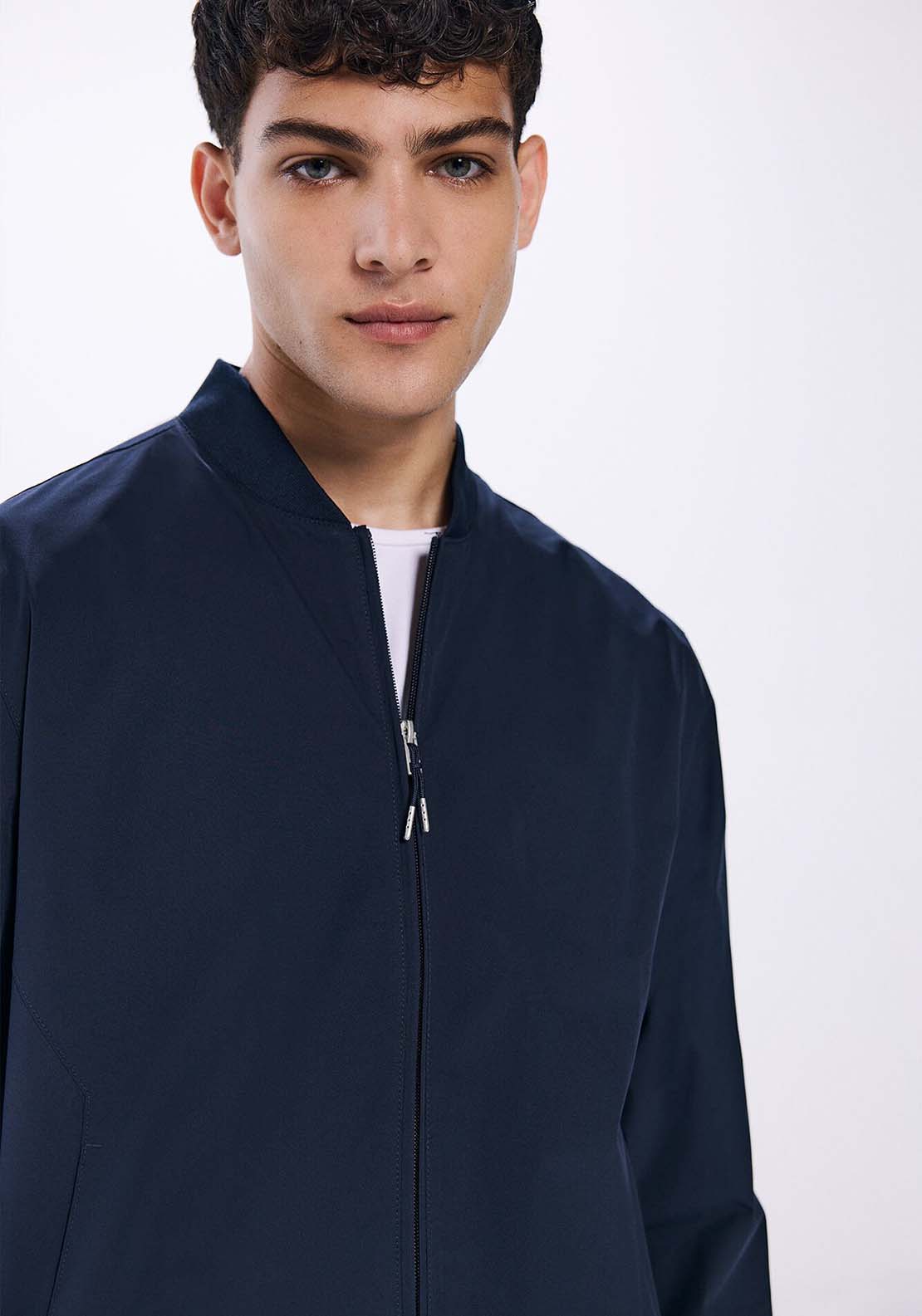 Springfield Technical bomber - Navy 3 Shaws Department Stores
