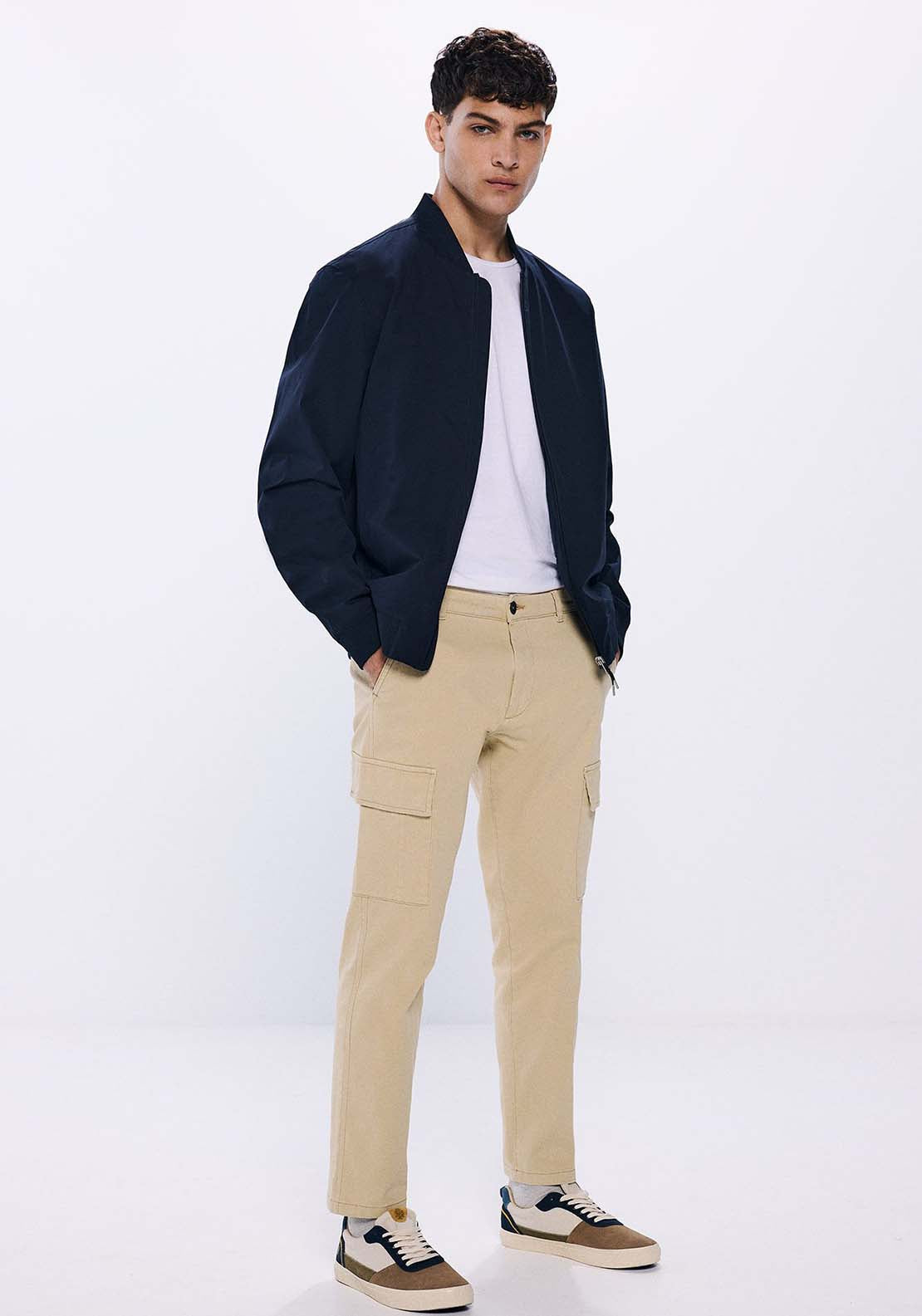 Springfield Technical bomber - Navy 4 Shaws Department Stores