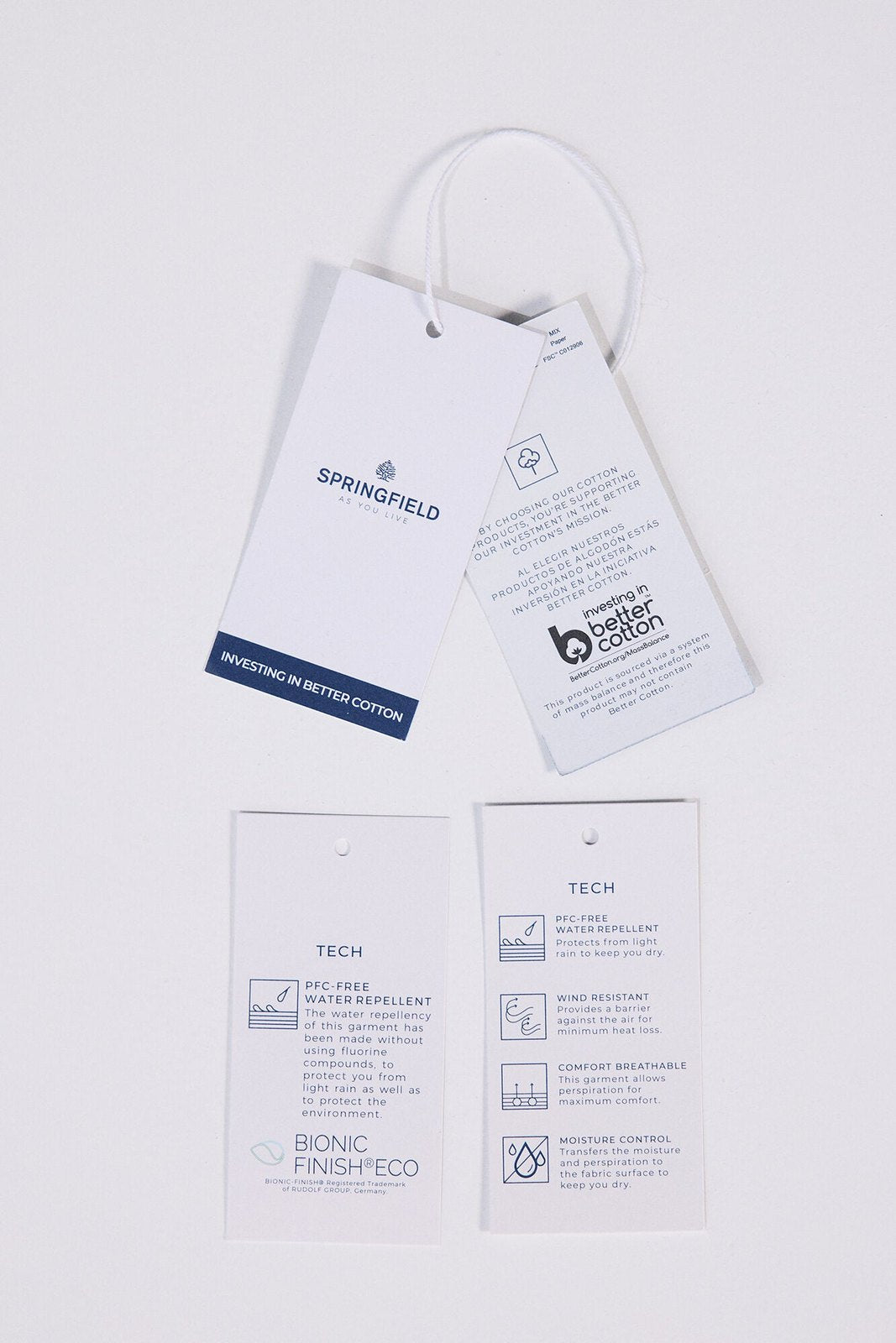 Springfield Technical parka - Blue 9 Shaws Department Stores
