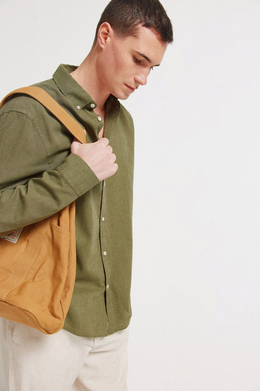 Cotton Linen Shirt - Green
