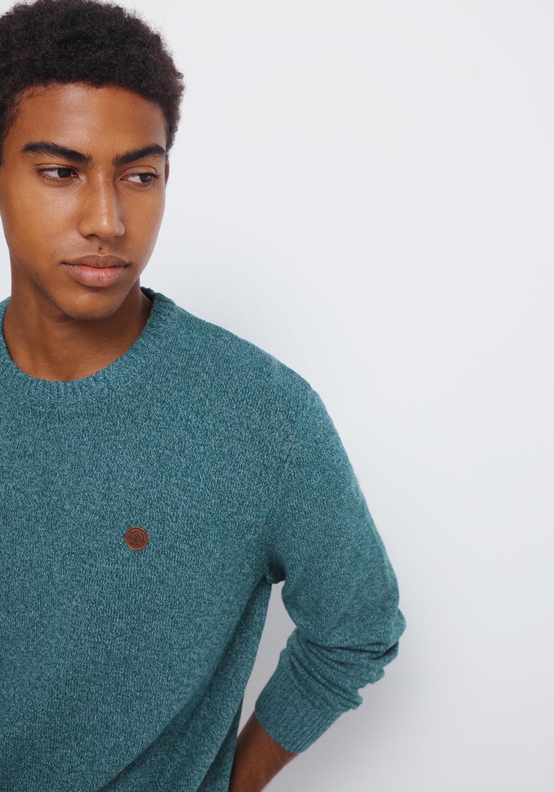 Springfield Plain Fantasy Twisted Jumper - Blue 3 Shaws Department Stores