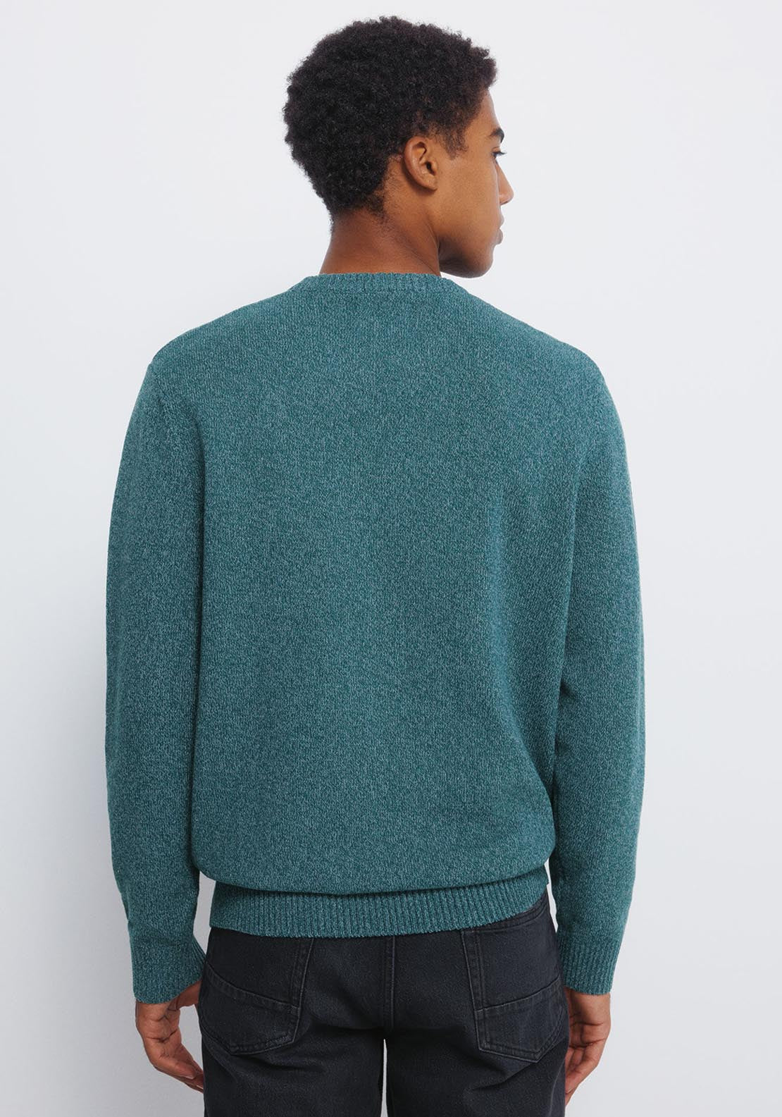 Springfield Plain Fantasy Twisted Jumper - Blue 2 Shaws Department Stores