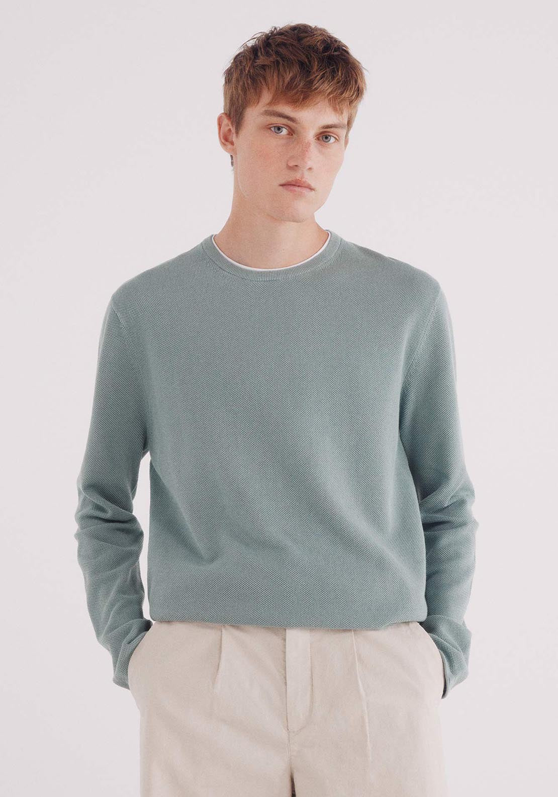 Textured Jumper - Green