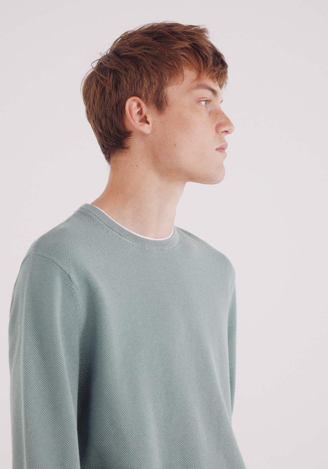 Textured Jumper - Green
