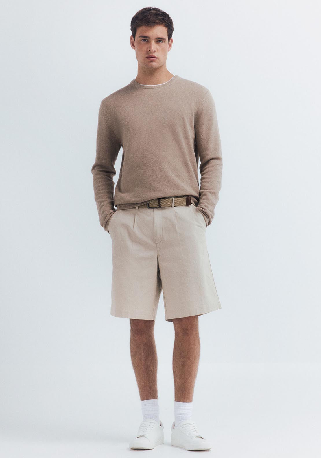 Textured Jumper - Beige