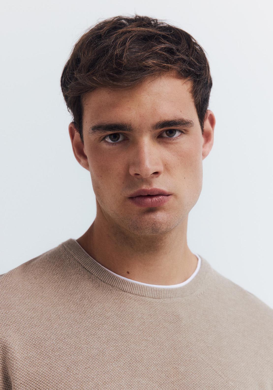 Textured Jumper - Beige