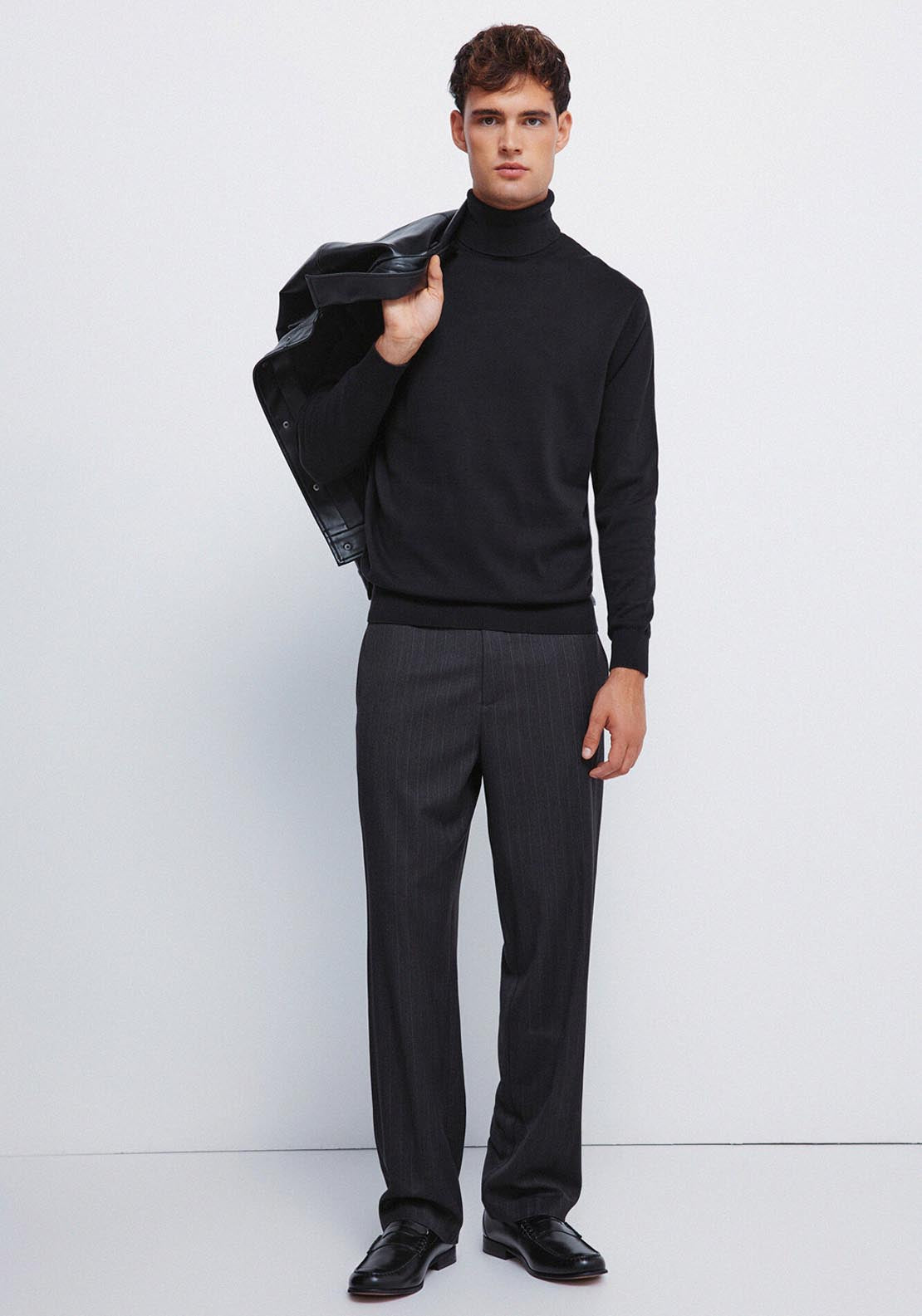 Springfield Turtle Neck Jumper - Black 4 Shaws Department Stores