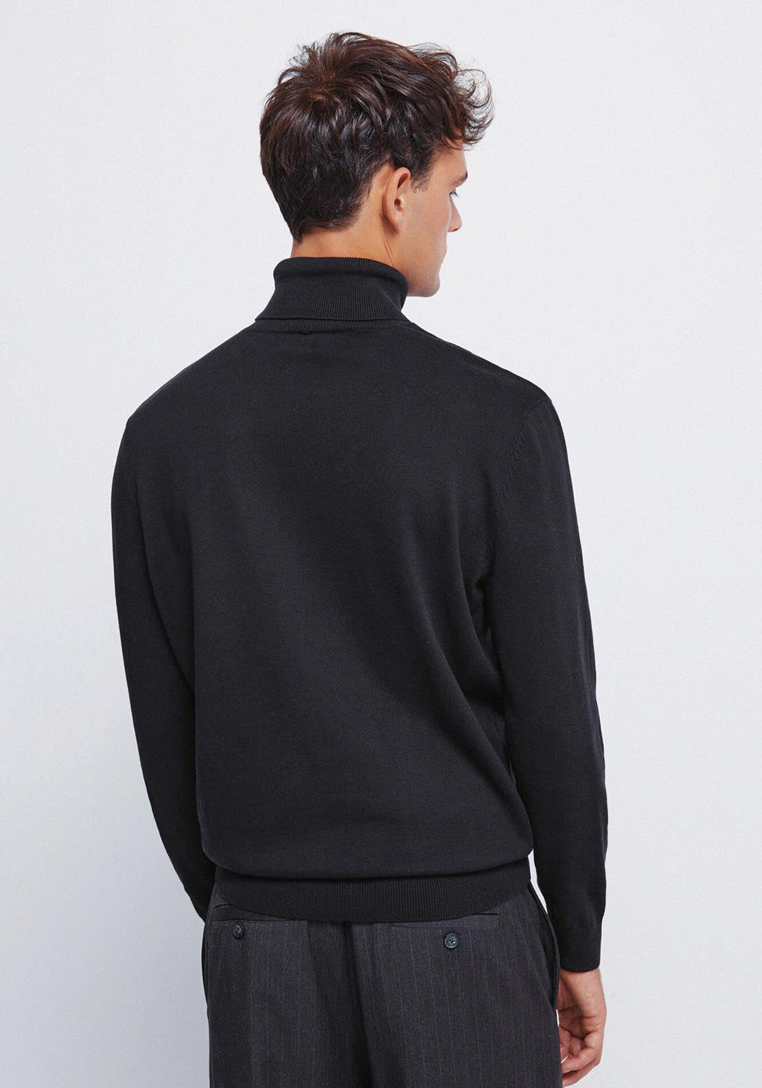 Springfield Turtle Neck Jumper - Black 2 Shaws Department Stores