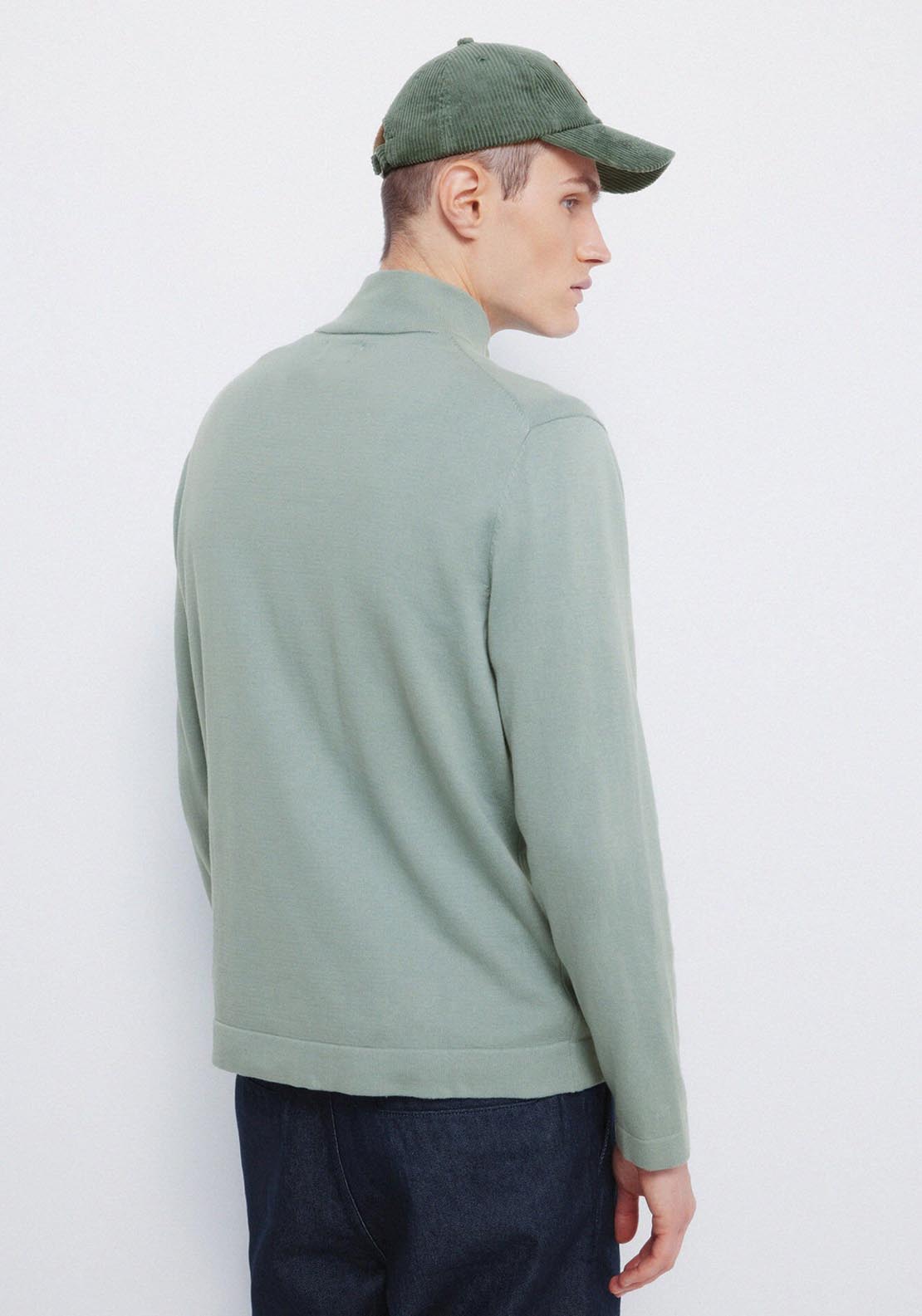 Springfield Milano Zip Jumper - Green 2 Shaws Department Stores