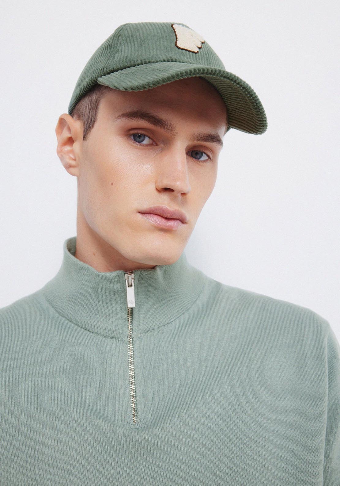 Springfield Milano Zip Jumper - Green 3 Shaws Department Stores