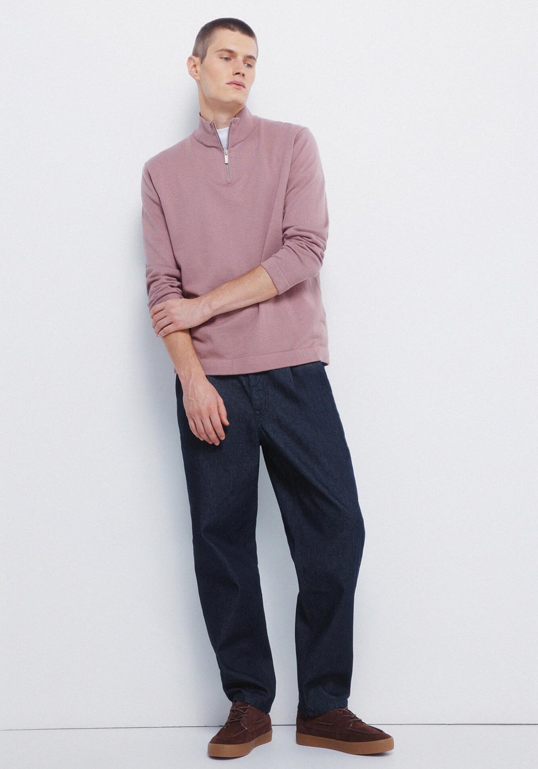 Springfield Milano Zip Jumper - Pink 4 Shaws Department Stores