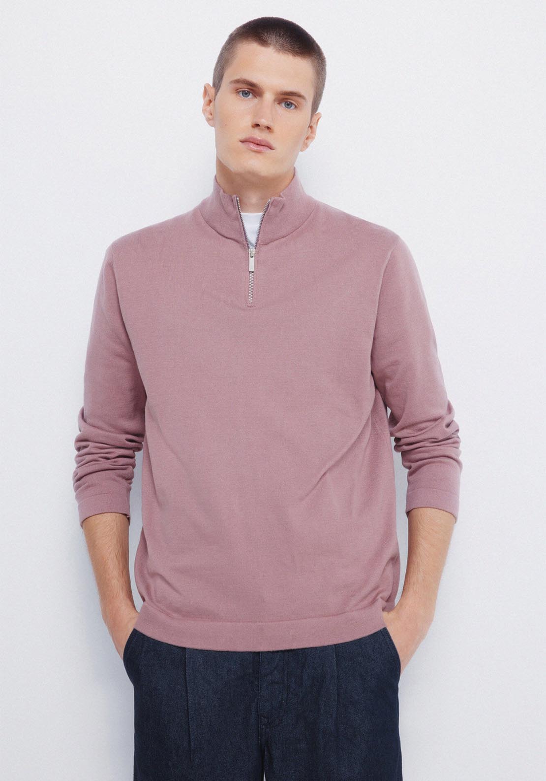 Springfield Milano Zip Jumper - Pink 1 Shaws Department Stores