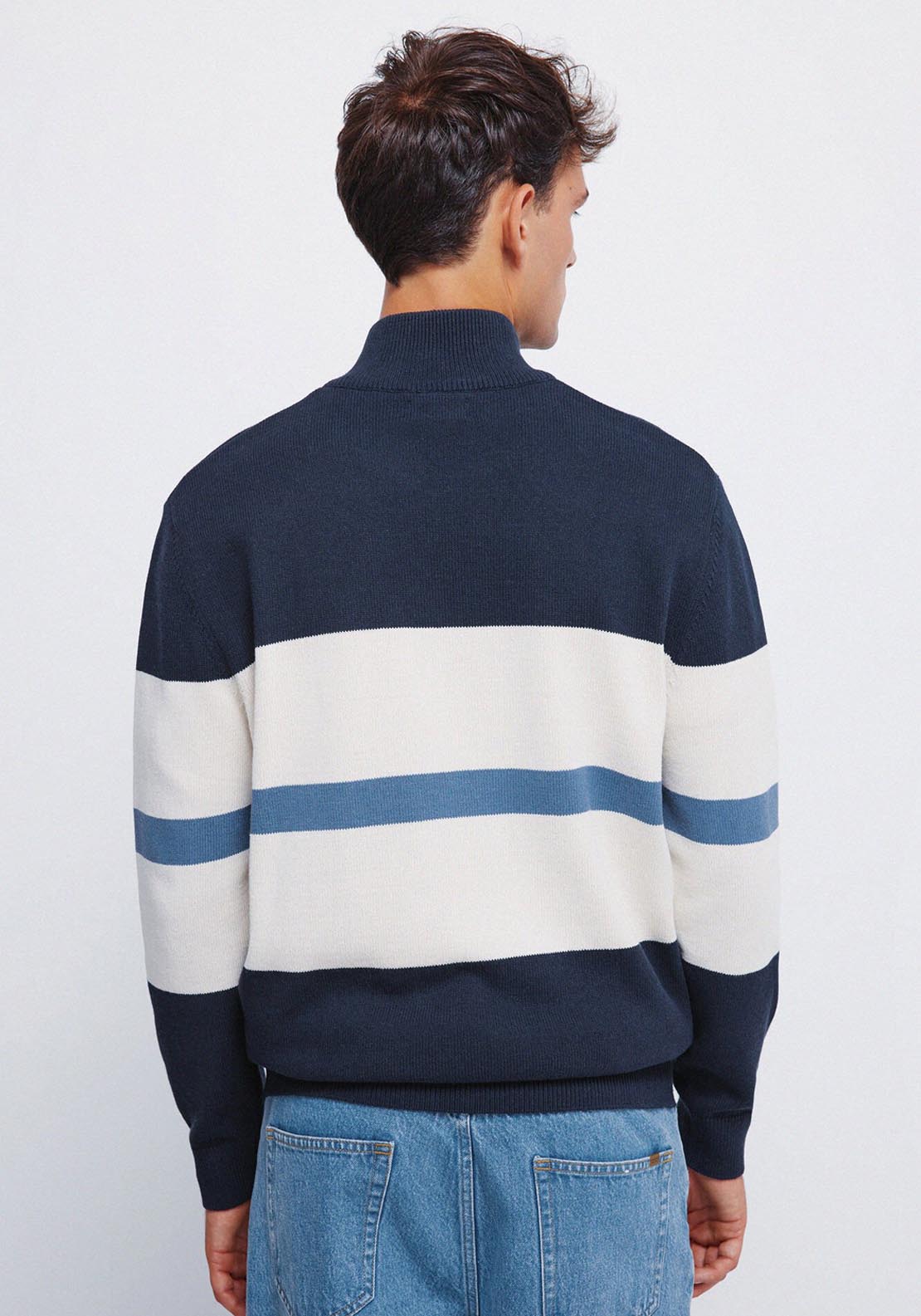 1/4 Zip Sweater - Navy