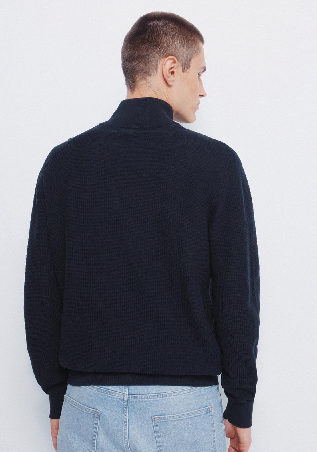 Springfield Zip Jumper - Blue 2 Shaws Department Stores