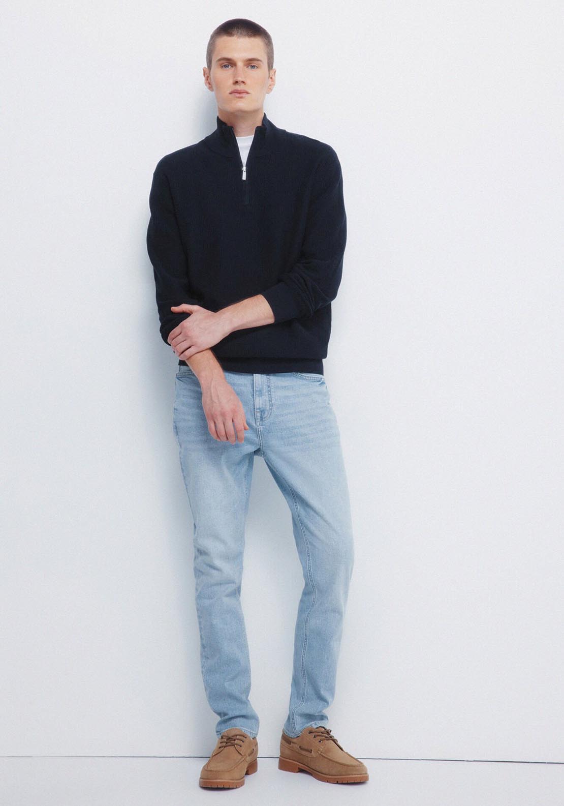 Springfield Zip Jumper - Blue 4 Shaws Department Stores