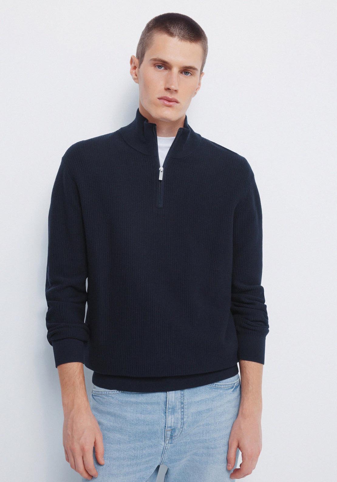 Springfield Zip Jumper - Blue 1 Shaws Department Stores