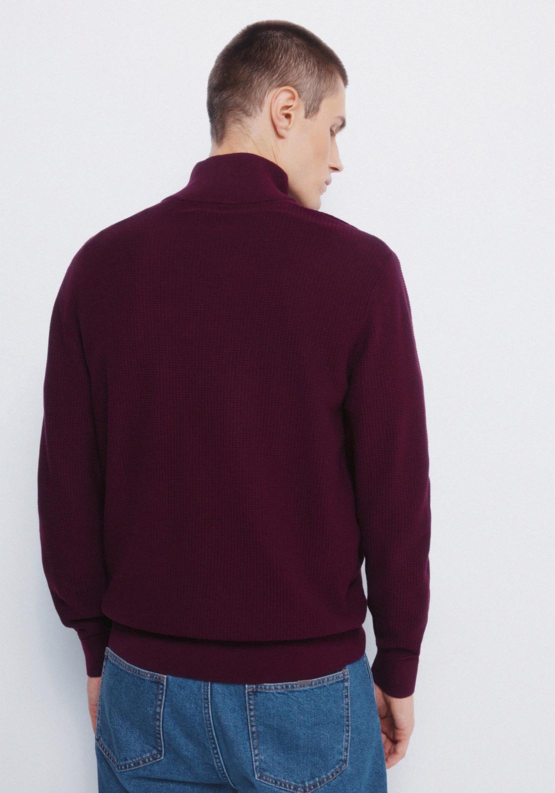 Springfield Zip Jumper - Red 2 Shaws Department Stores