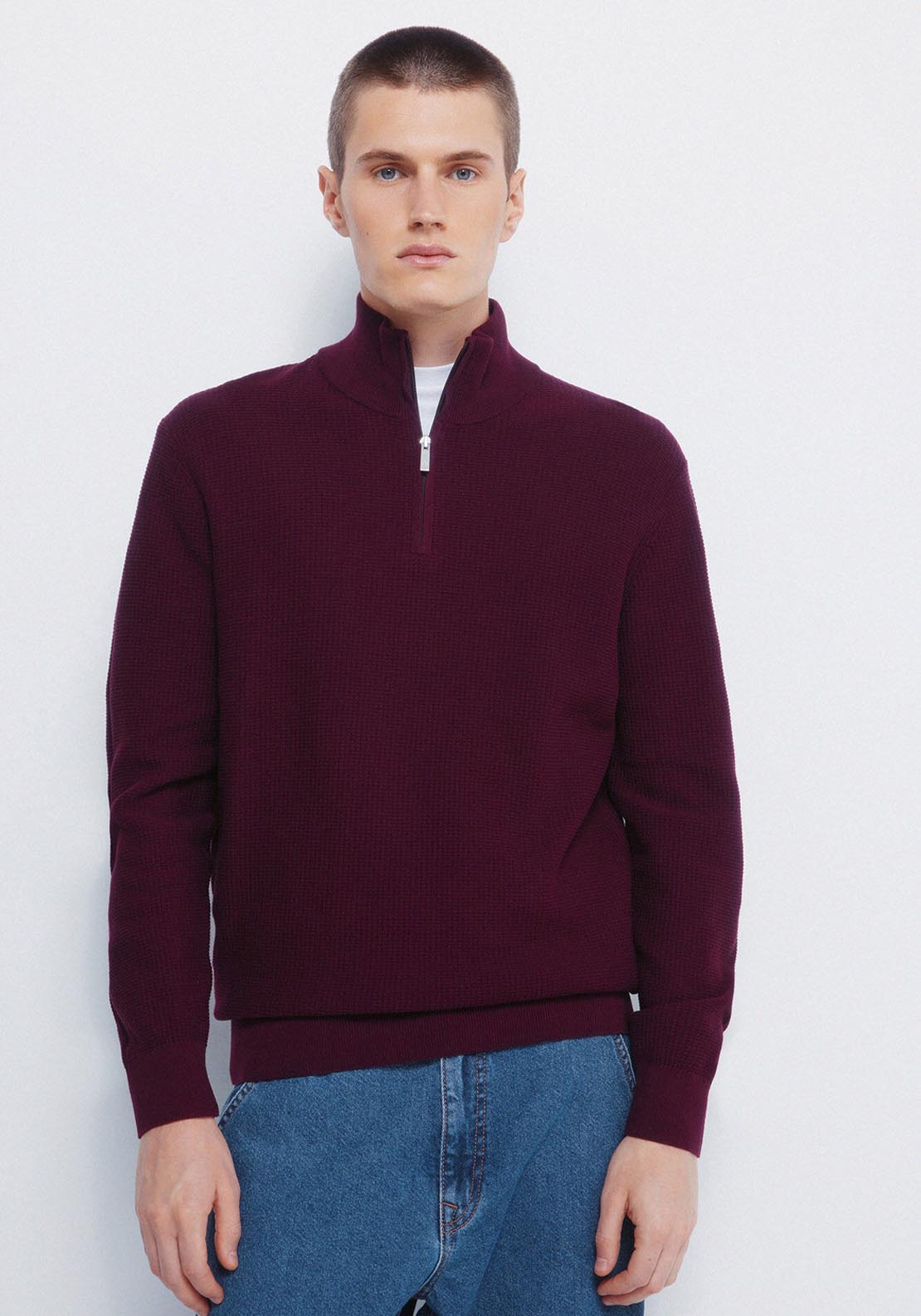 Springfield Zip Jumper - Red 1 Shaws Department Stores
