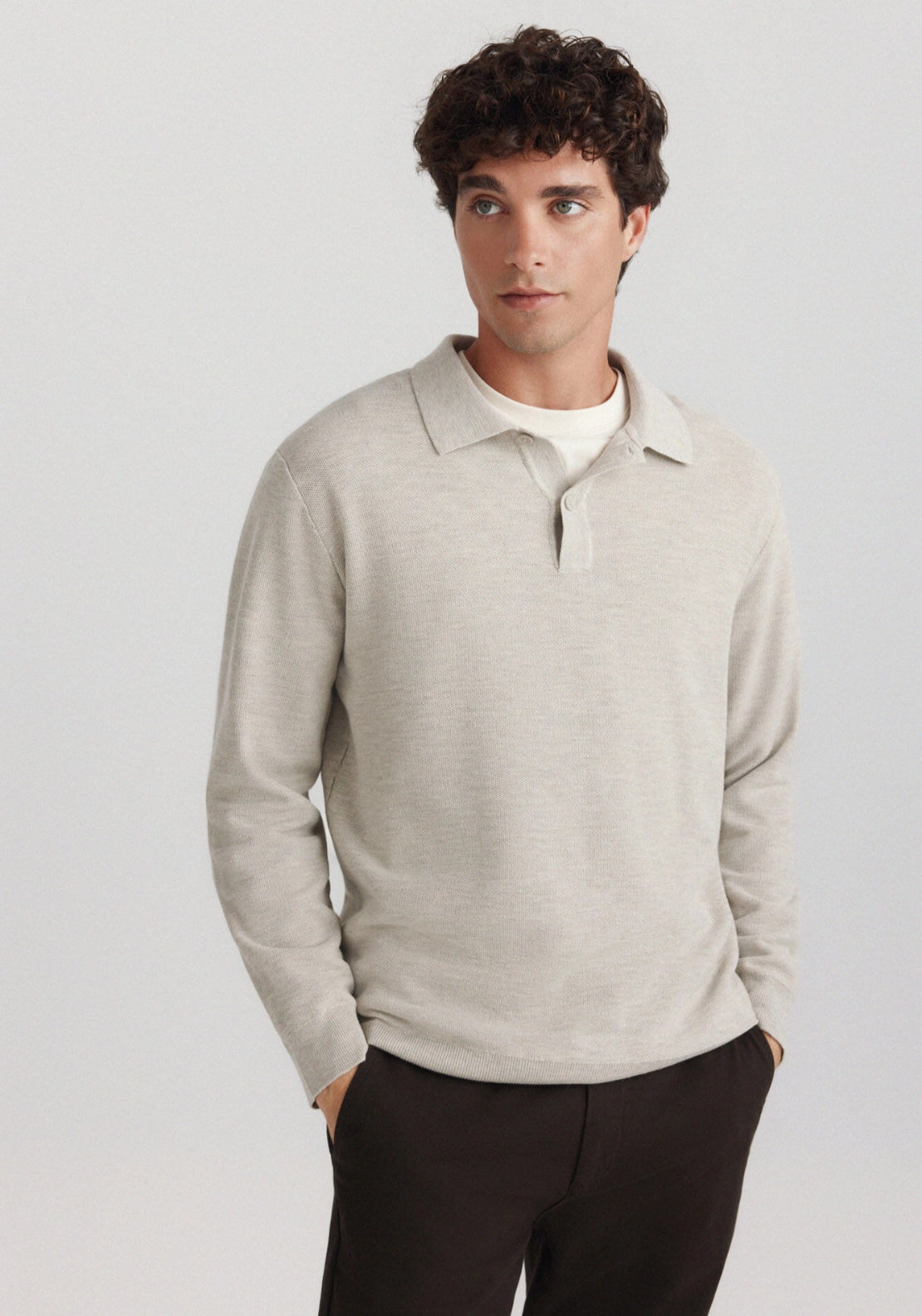 Structured Polo - Beige