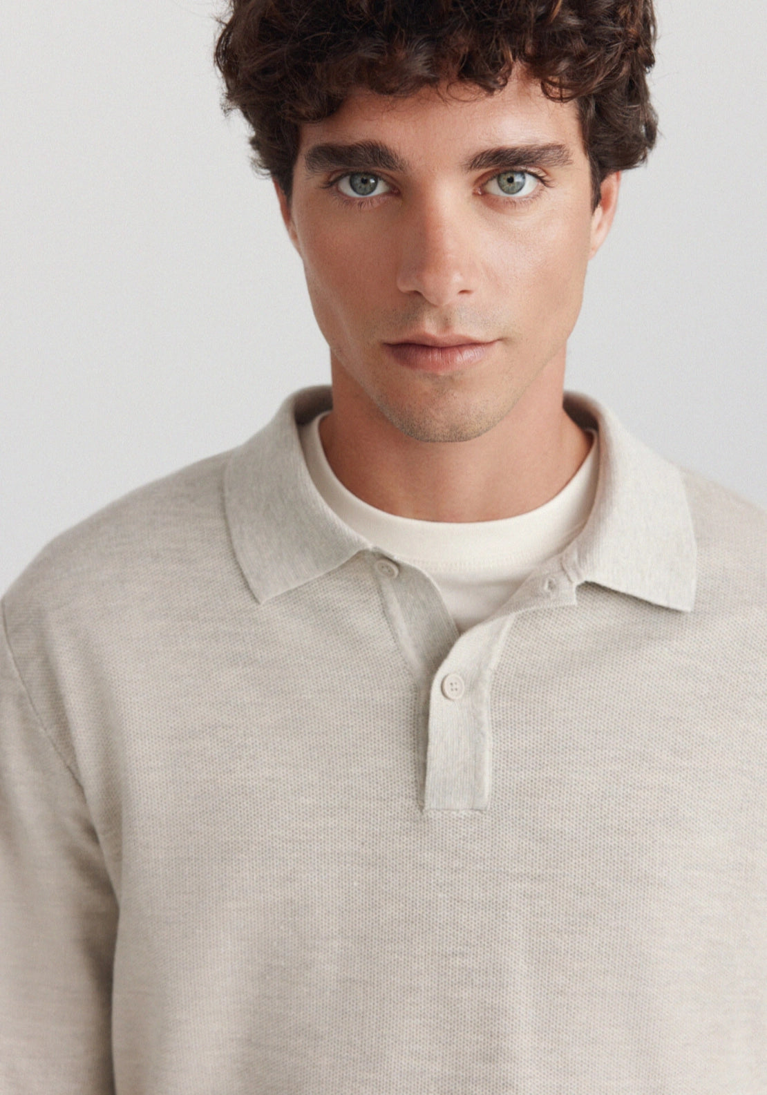 Structured Polo - Beige