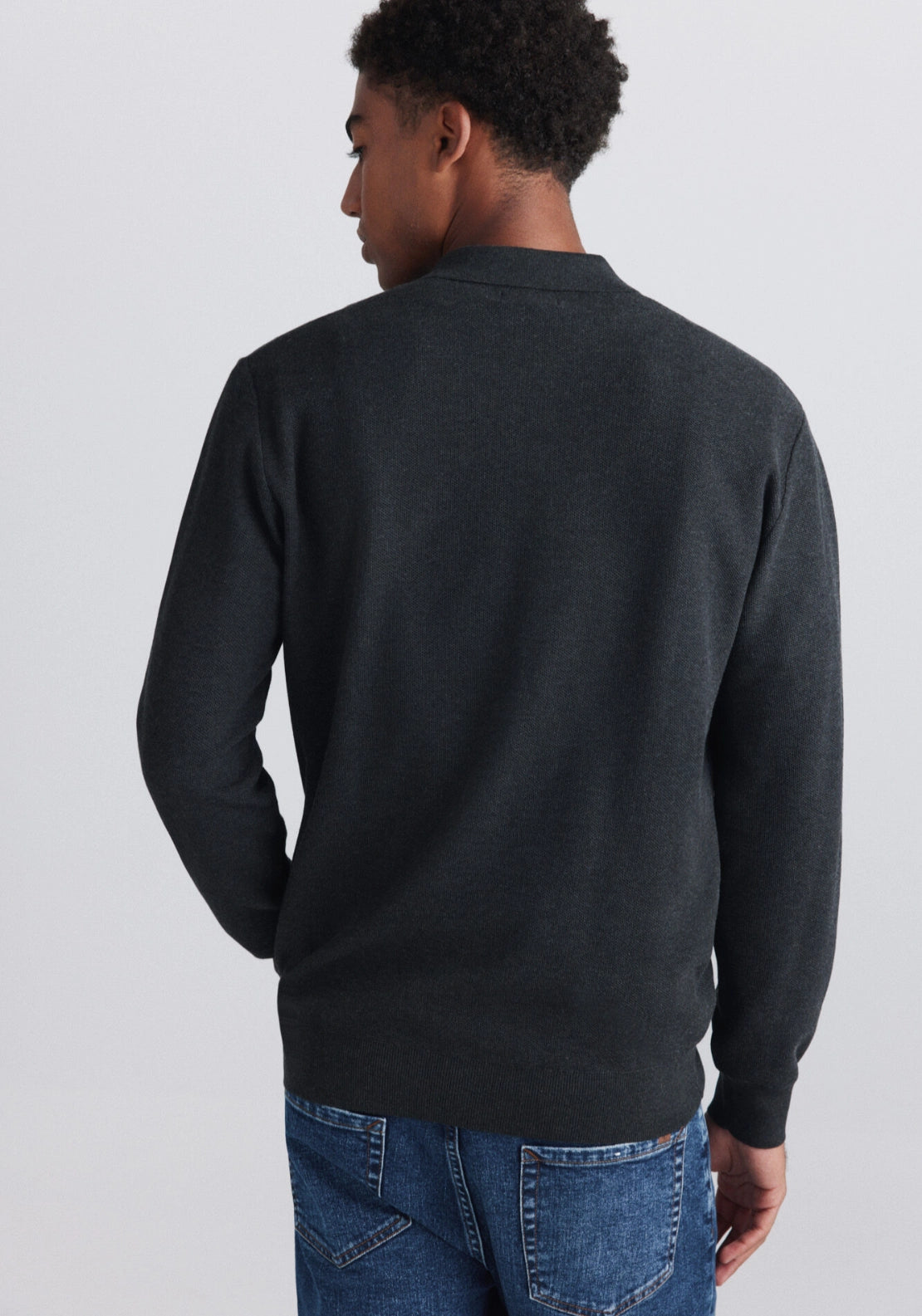 Structured Polo - Grey