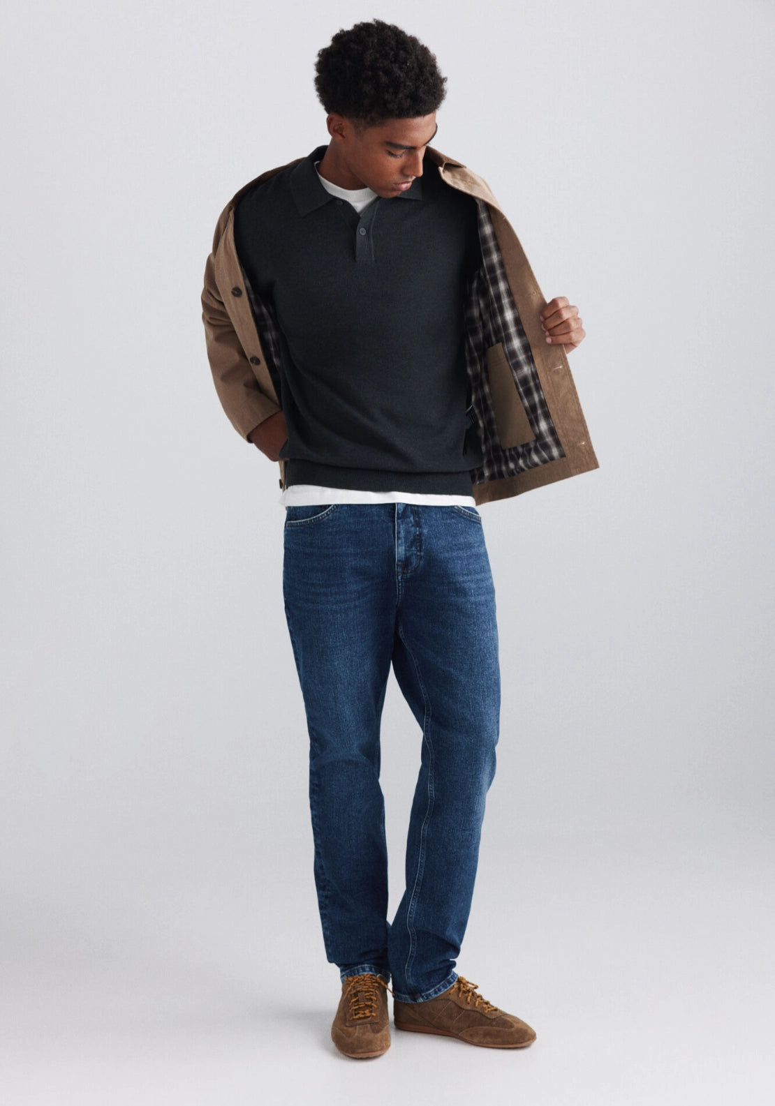 Structured Polo - Grey