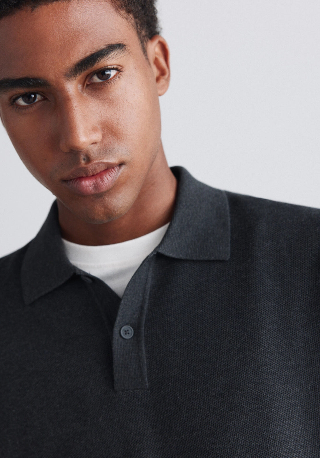 Structured Polo - Grey