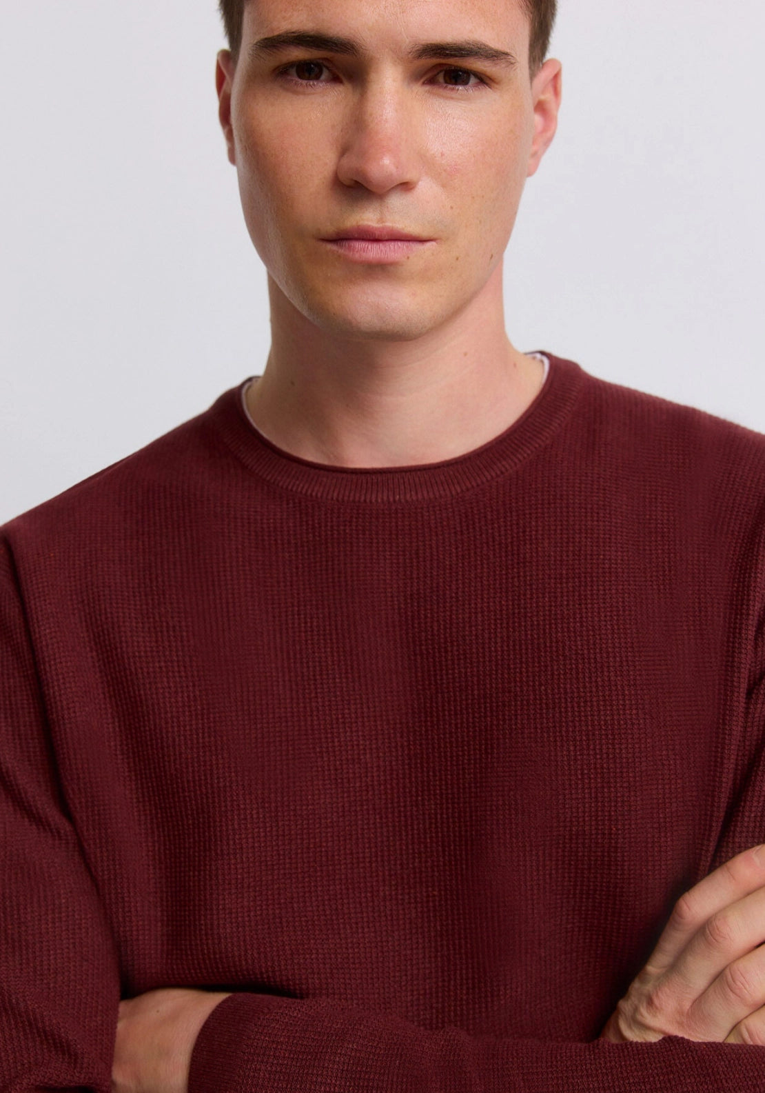 Double Collar Knit - Orange