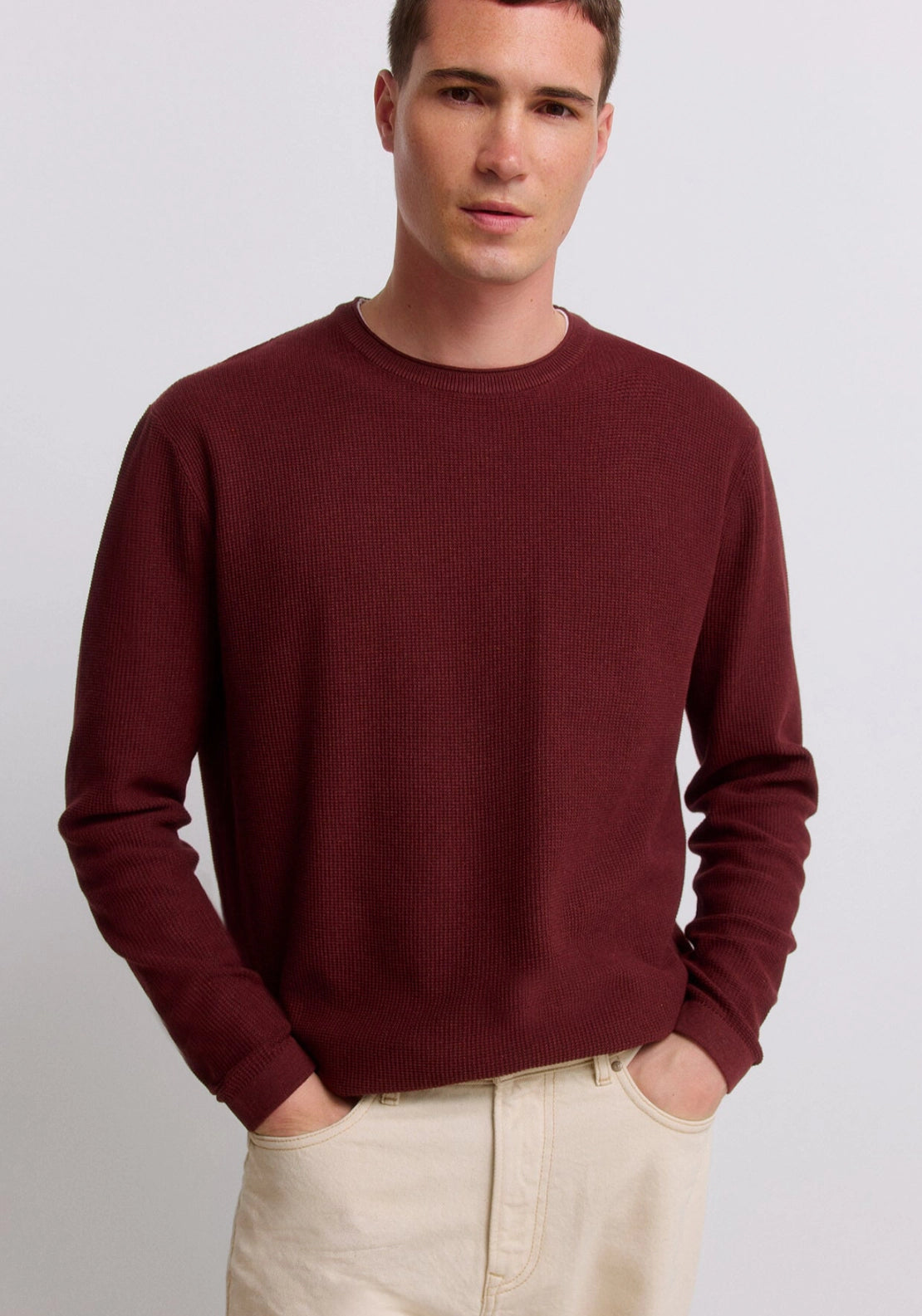 Double Collar Knit - Orange