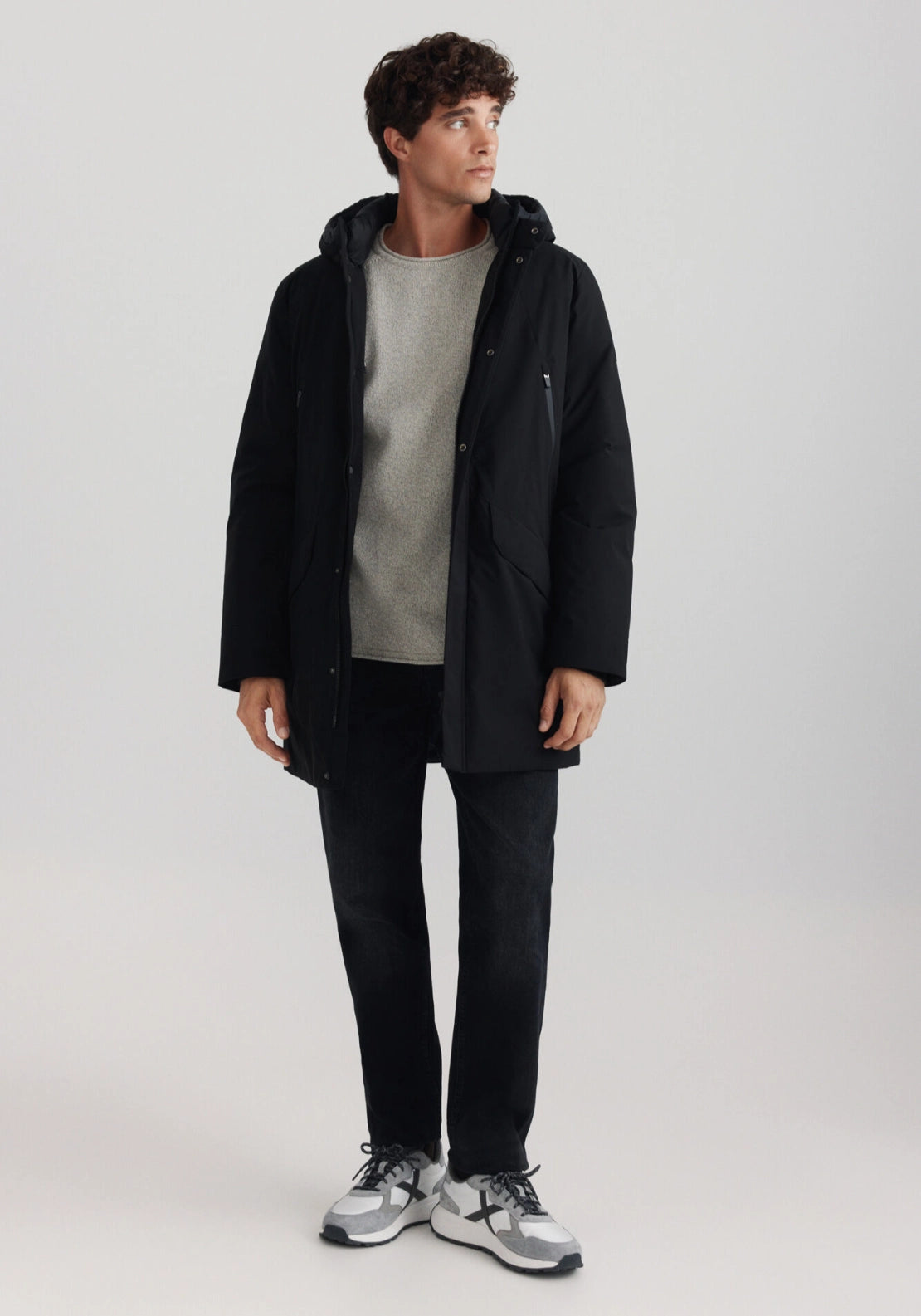 Roll Up Knit - Grey / Silver