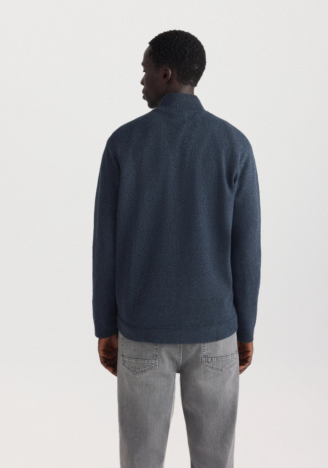 Half Zip Knit - Navy