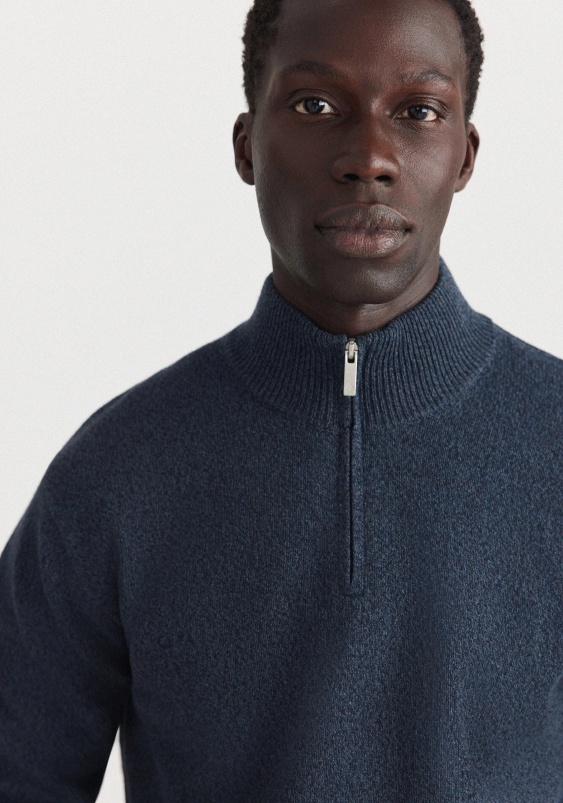 Half Zip Knit - Navy