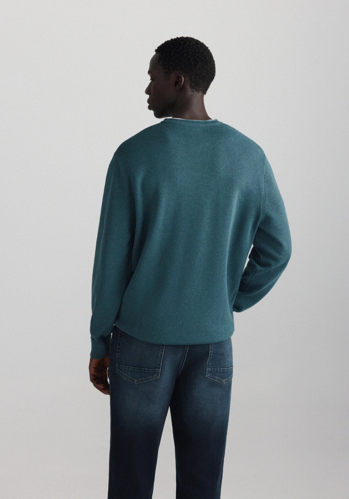 Double Collar Knitwear - Blue