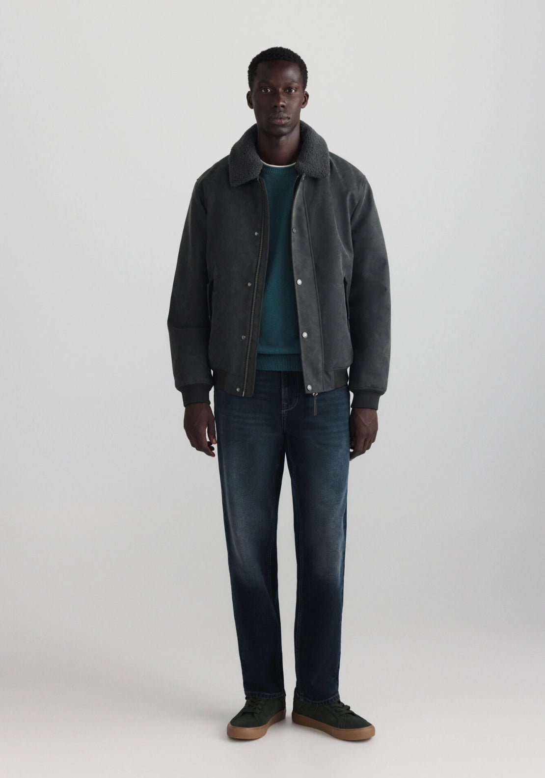 Double Collar Knitwear - Blue