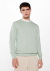 Essential jumper with elbow patches - Green