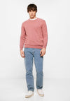 Essential jumper with elbow patches - Pink