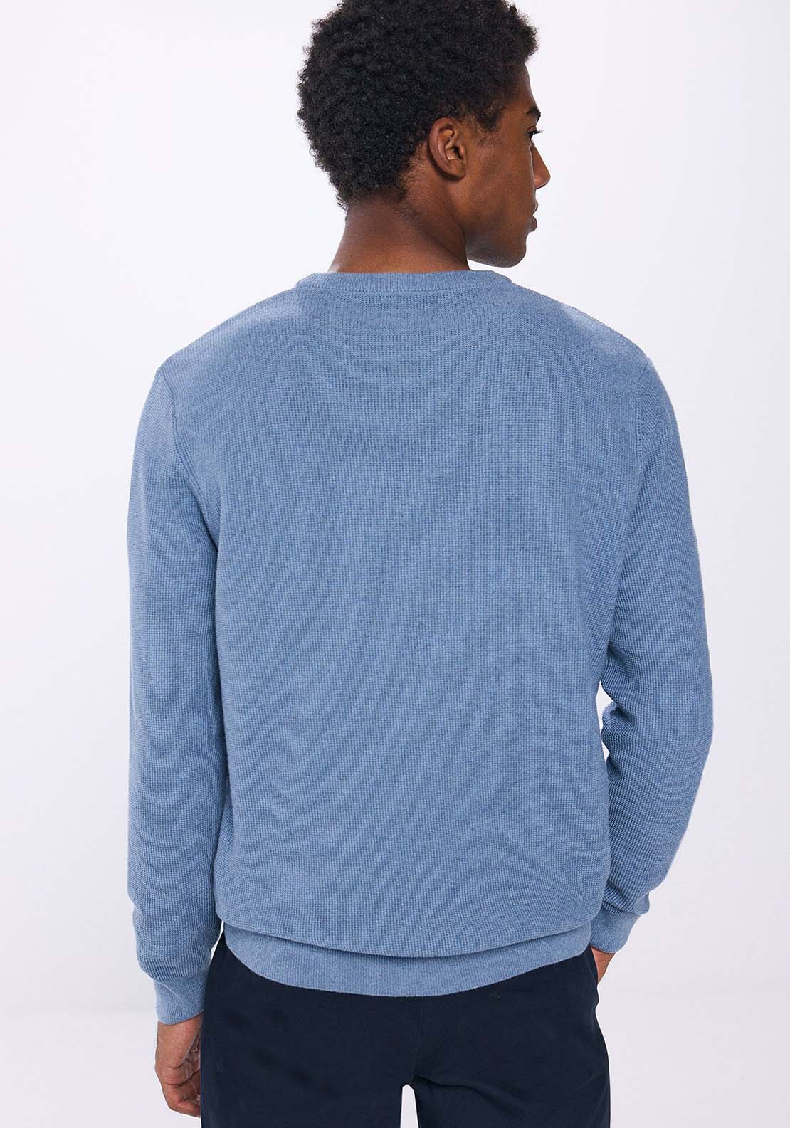 Springfield Round Neck Jumper - Blue 2 Shaws Department Stores