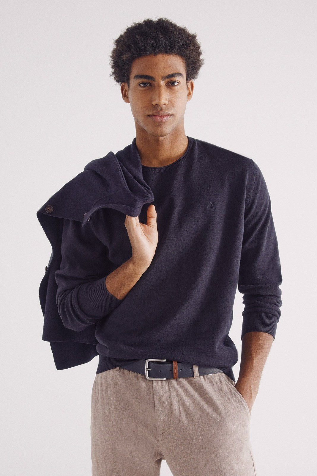 Springfield Essential jumper - Navy 5 Shaws Department Stores