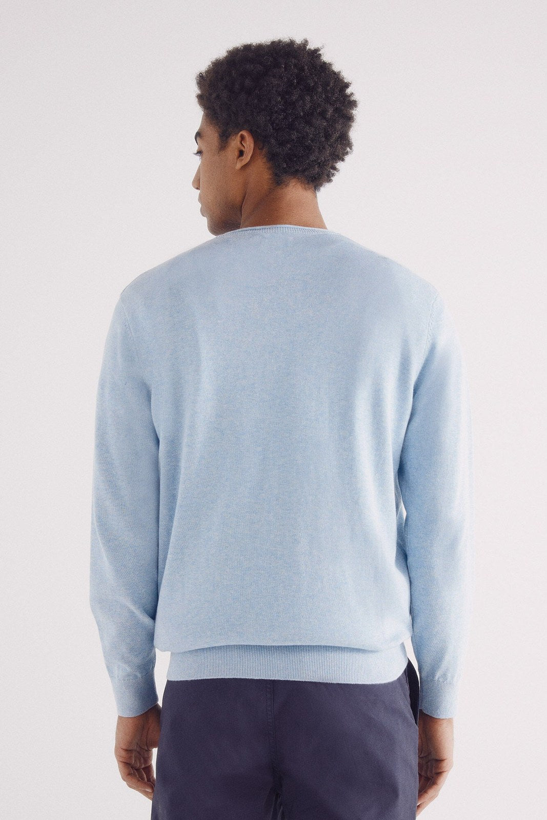 Springfield Essential jumper - Blue 3 Shaws Department Stores