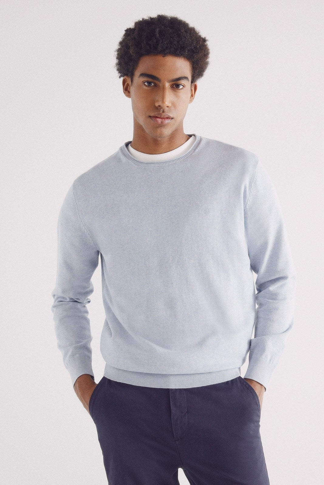 Springfield Essential jumper - Blue 5 Shaws Department Stores