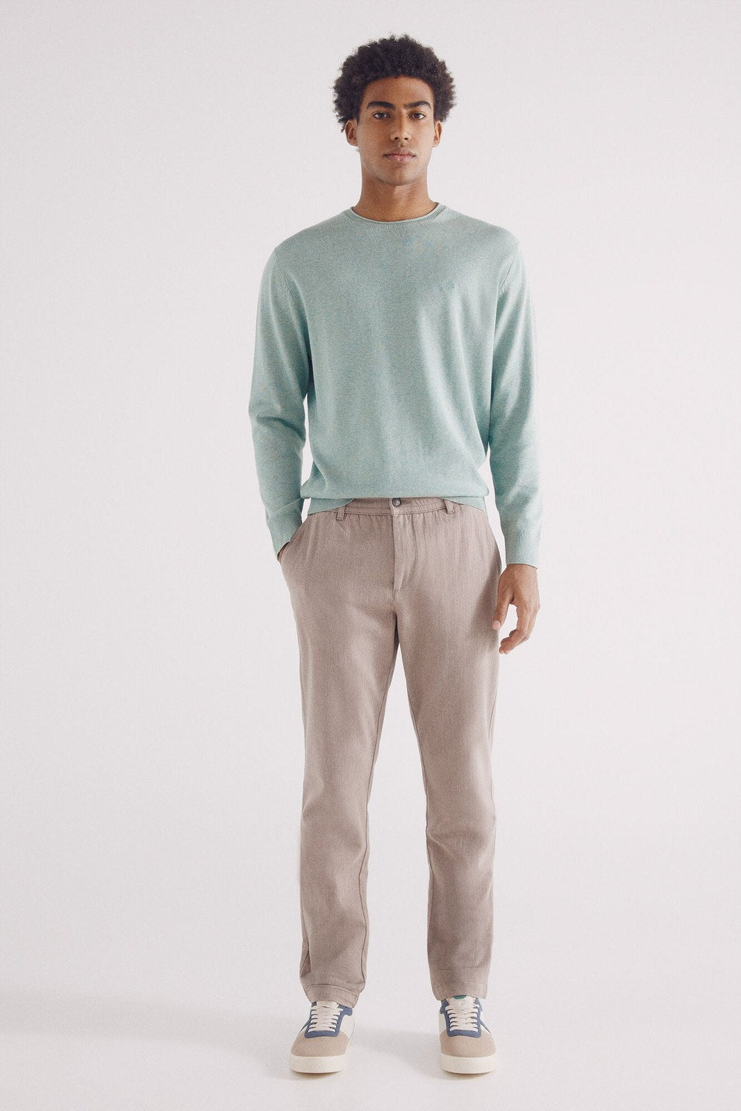 Springfield Essential jumper - Green 3 Shaws Department Stores