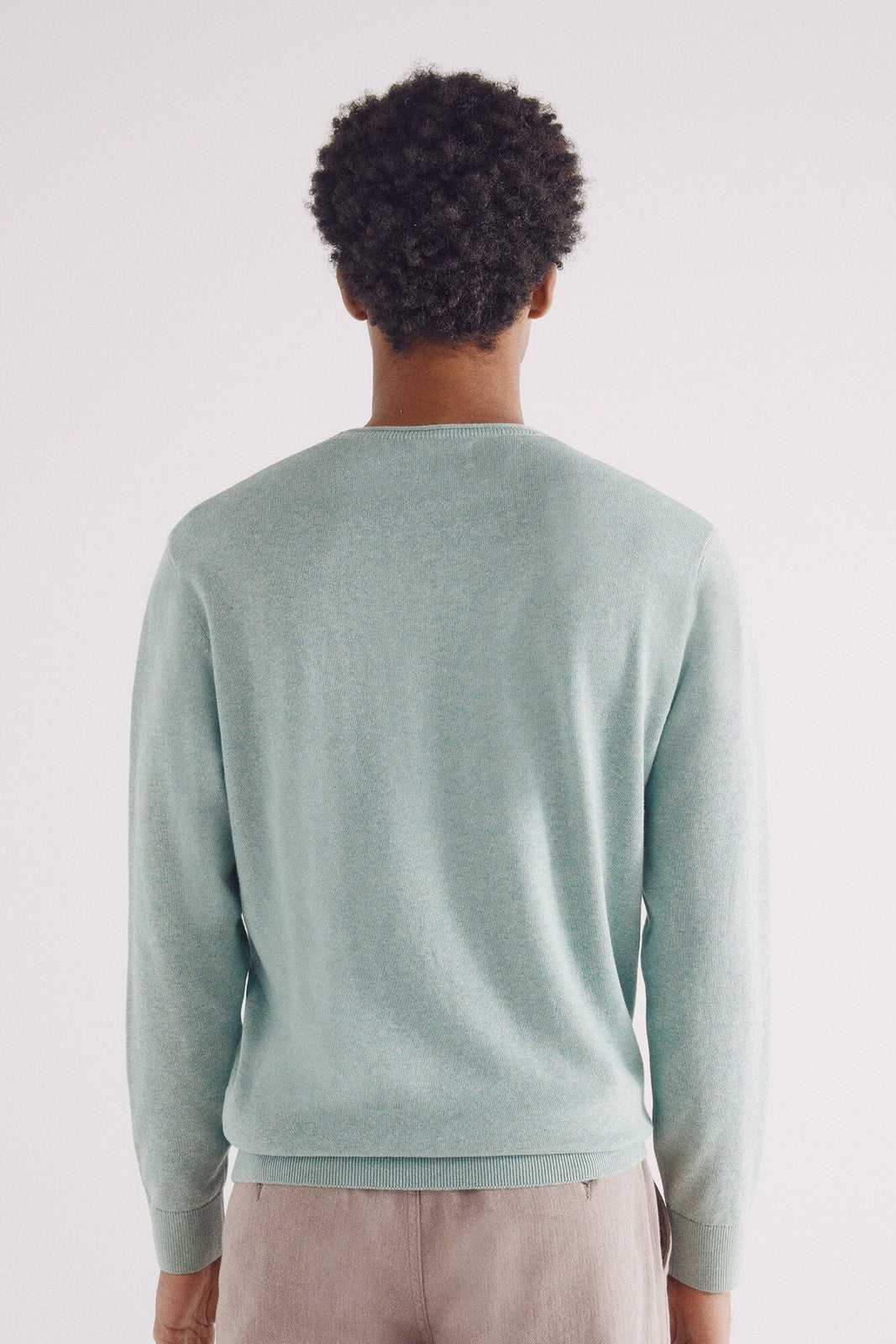 Springfield Essential jumper - Green 4 Shaws Department Stores