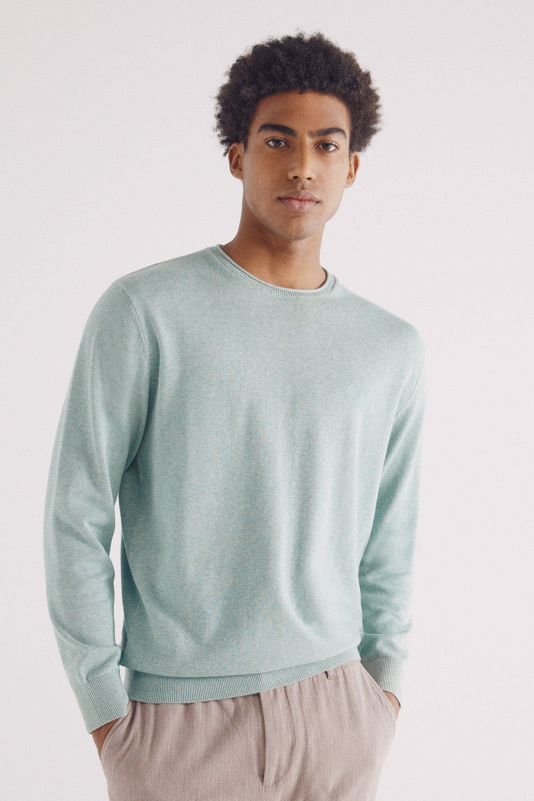 Springfield Essential jumper - Green 5 Shaws Department Stores