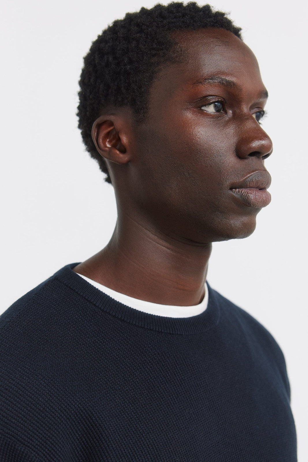 Basic Structured Knit - Navy