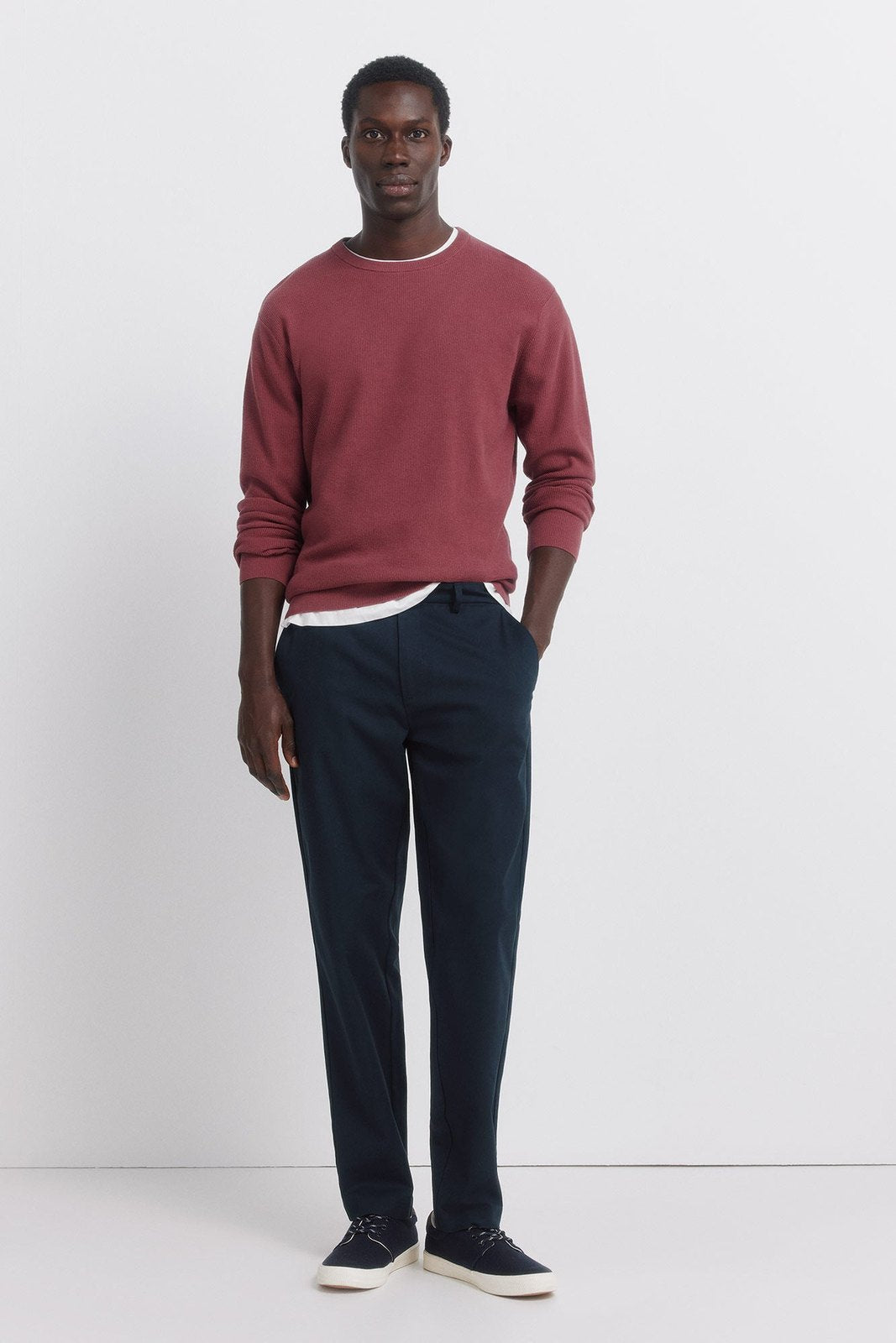 Basic Structured Knit - Red